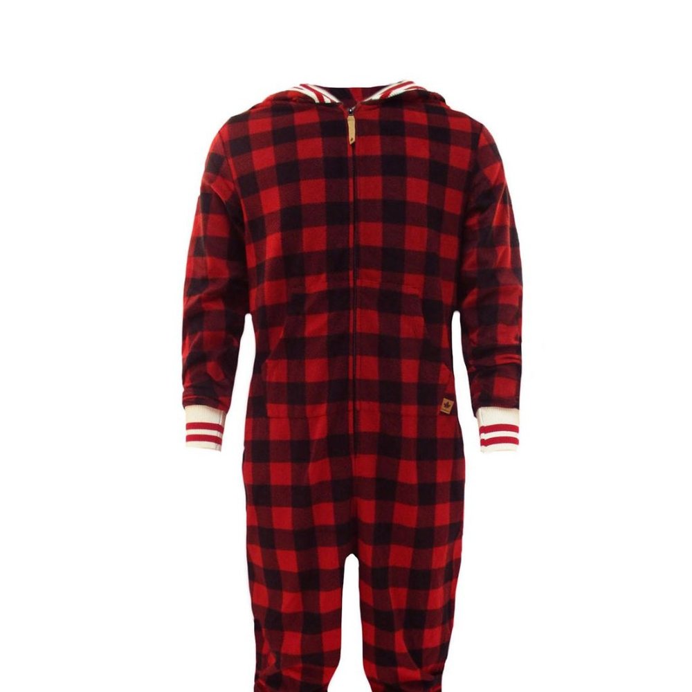 SALE 2 for $26 / 3 for $33 Canadiana One Piece Hooded Pyjamas Buffalo Plaid US L